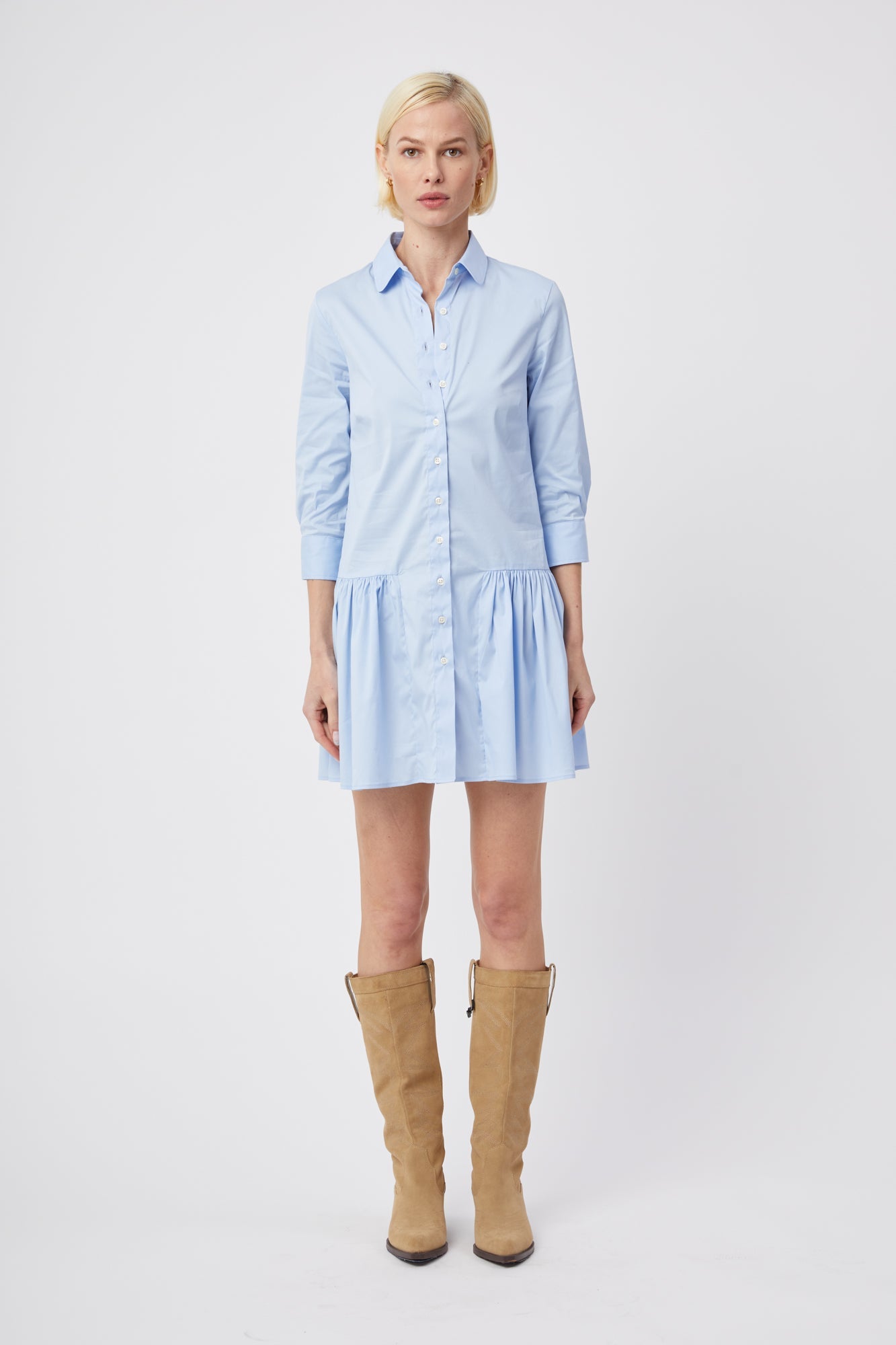 The Shirt Drop Waist Shirt Dress