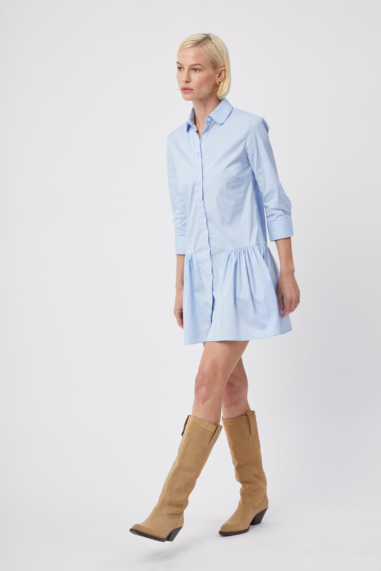 The Shirt Drop Waist Shirt Dress