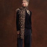 Cashmere Project Leopard Fingerless Gloves