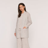 Cashmere Project Ribbed Open Cardigan