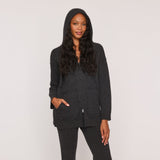 Cashmere Project Long Double Face Zip Hoodie