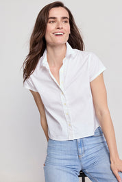 The Shirt Boxy Short Sleeve Cropped Shirt