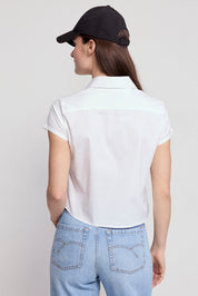 The Shirt Boxy Short Sleeve Cropped Shirt