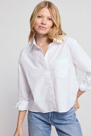 The Shirt L/S Boxy Cropped Shirt