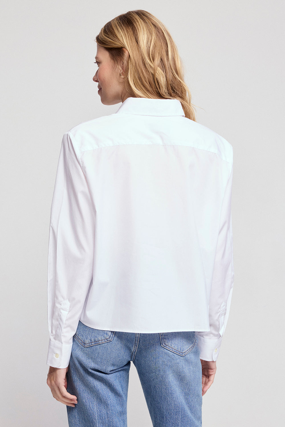 The Shirt L/S Boxy Cropped Shirt