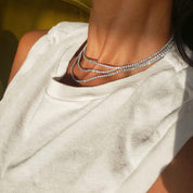 Nickho Rey Tiered Tennis Necklace
