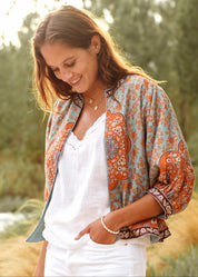 M.A.B.E. Ursa Print Embroidered Jacket
