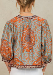 M.A.B.E. Ursa Print Embroidered Jacket