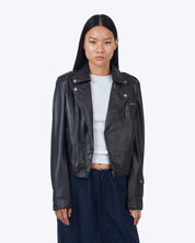 Jakett Josey Washed Leather Jacket