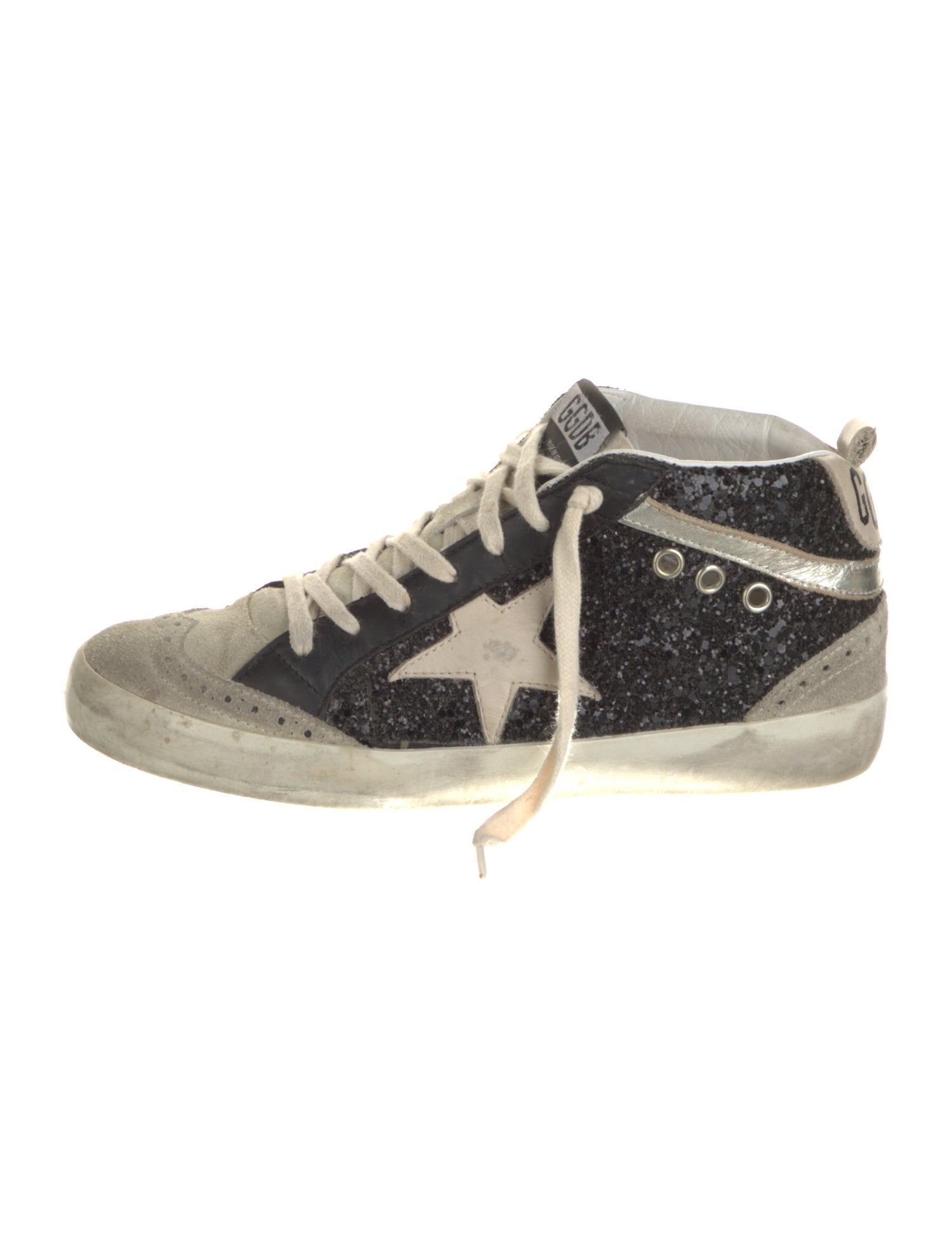 Golden Goose Mid Star Glitter Sneaker