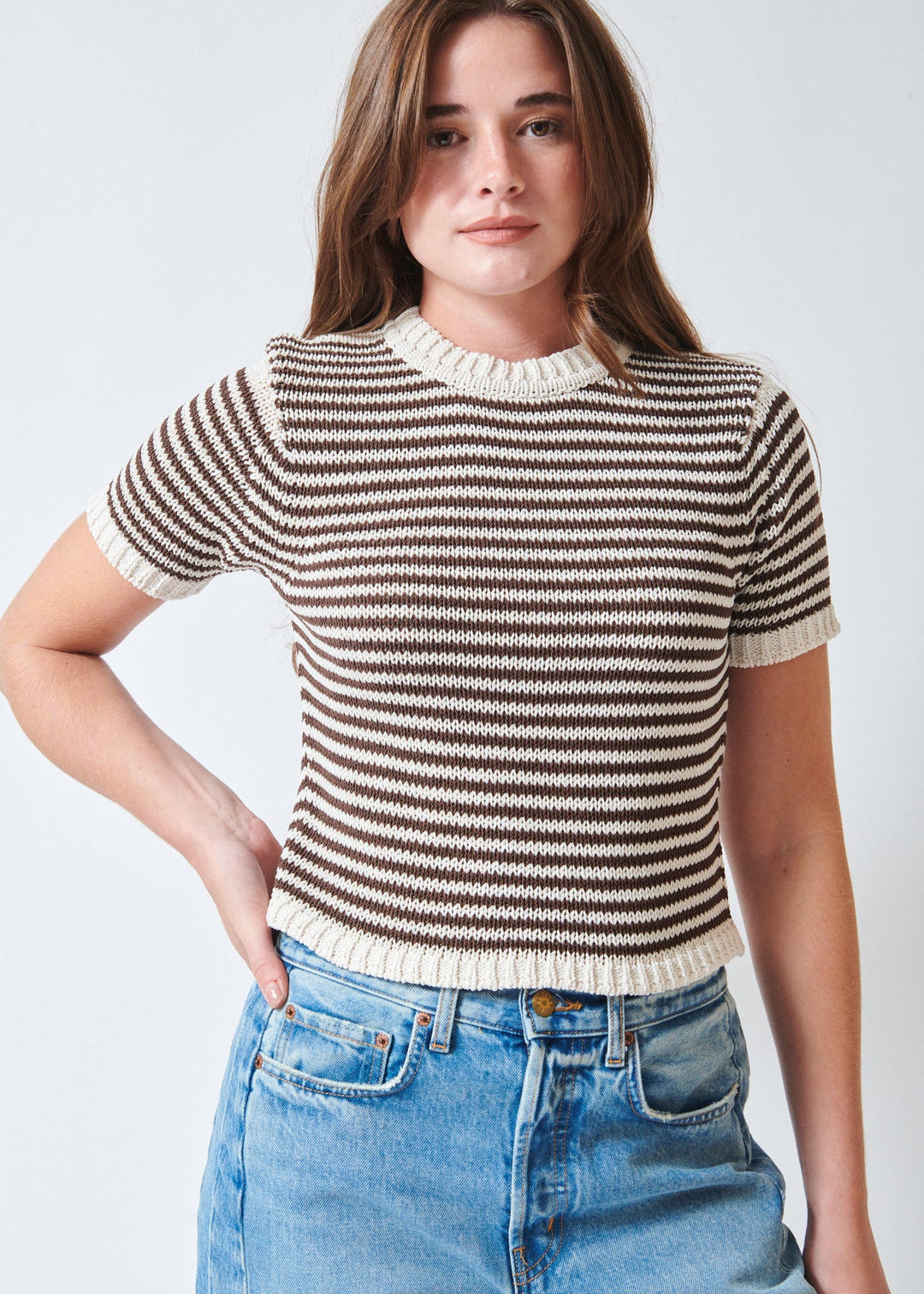 White + Warren Organic Cotton Tape Shirt