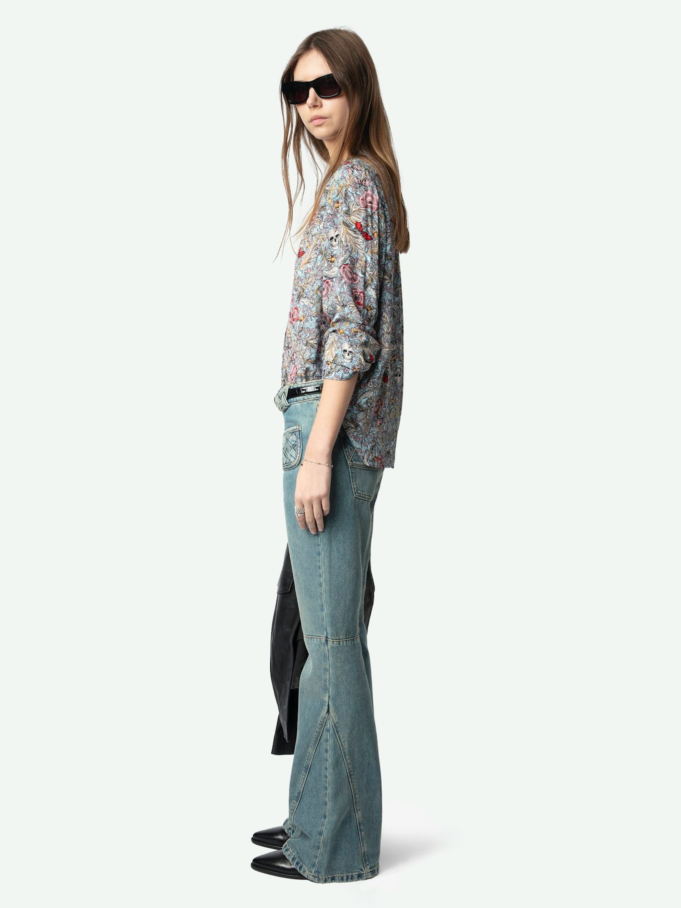 Zadig & Voltaire Tink Blouse in Soft British Flowers