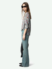 Zadig & Voltaire Tink Blouse in Soft British Flowers