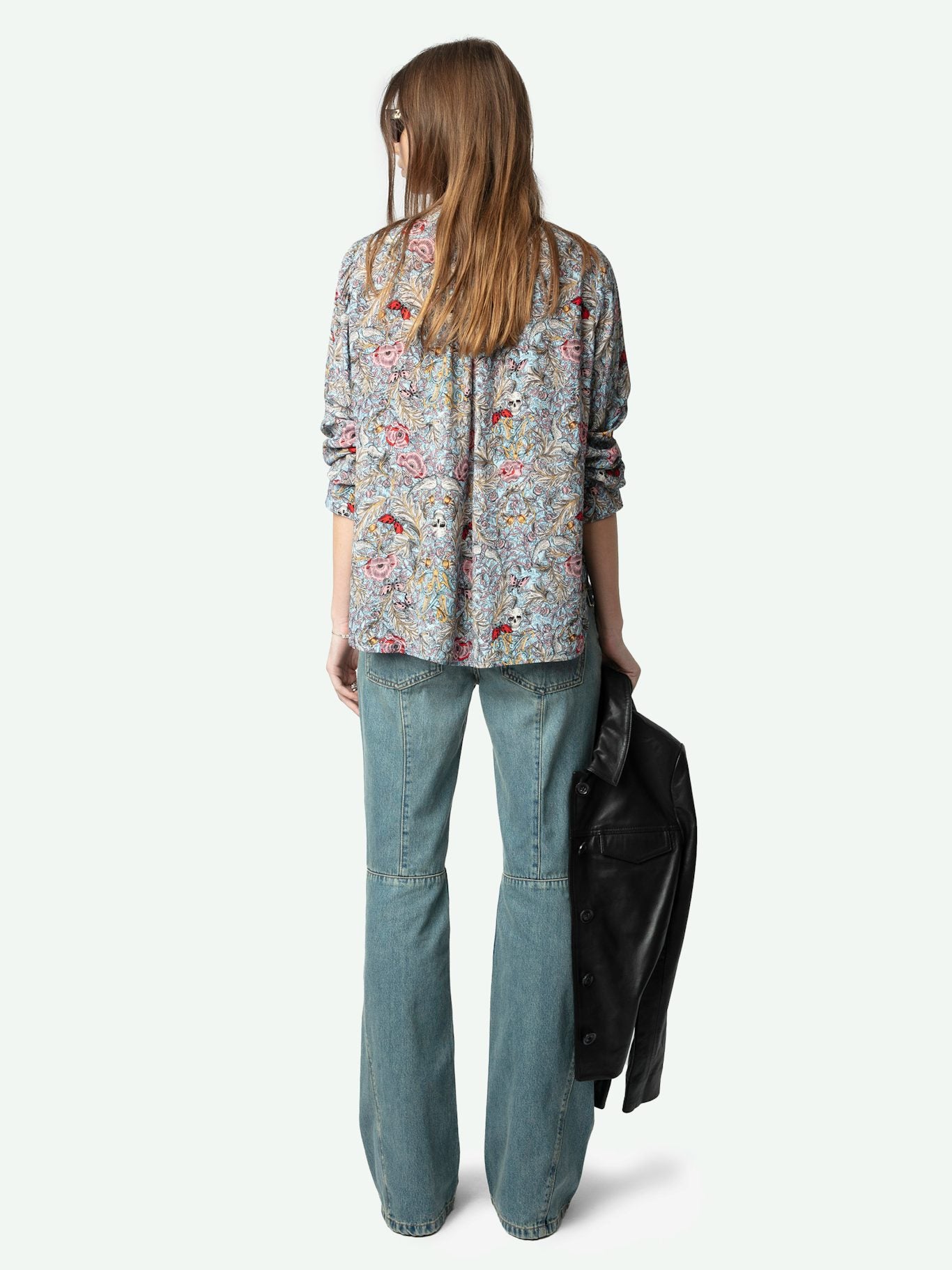 Zadig & Voltaire Tink Blouse in Soft British Flowers