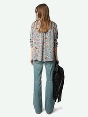 Zadig & Voltaire Tink Blouse in Soft British Flowers