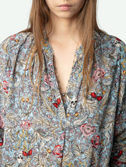 Zadig & Voltaire Tink Blouse in Soft British Flowers