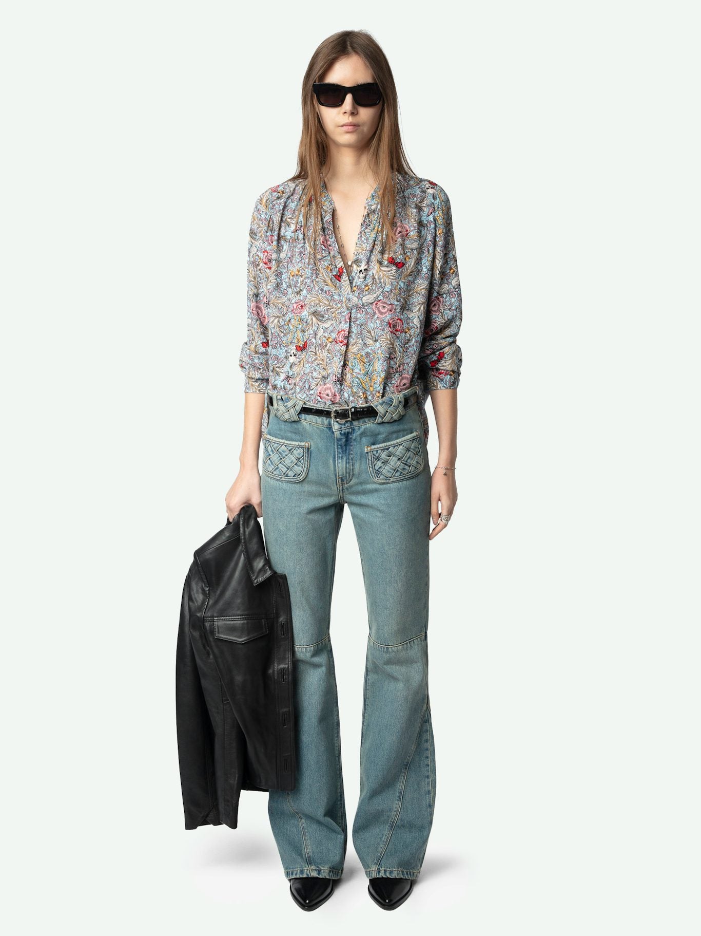 Zadig & Voltaire Tink Blouse in Soft British Flowers