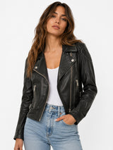 Walter Baker Leather Jacket - Shoulder Detail