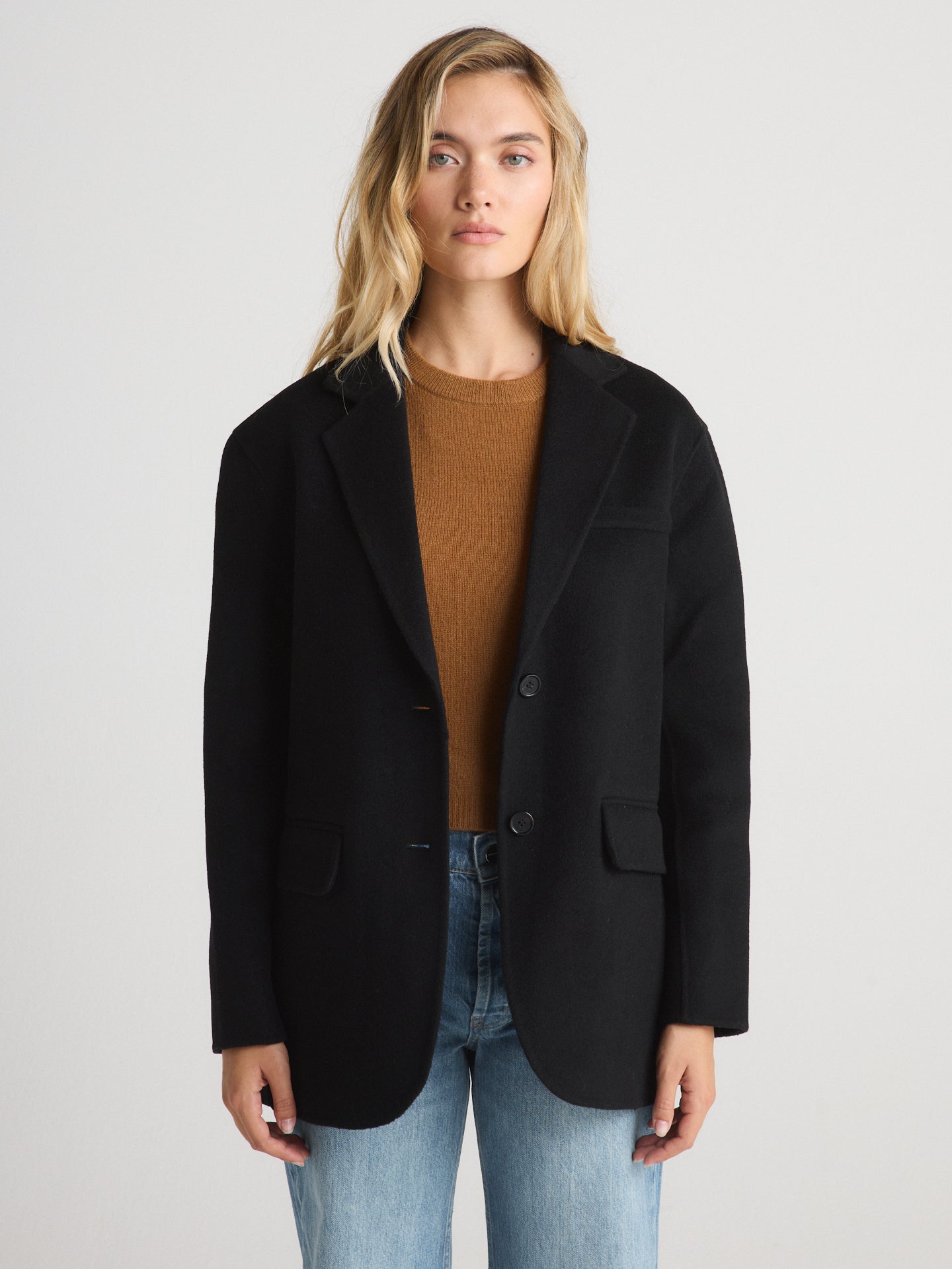 W.Cashmere Camellia Wool Blazer
