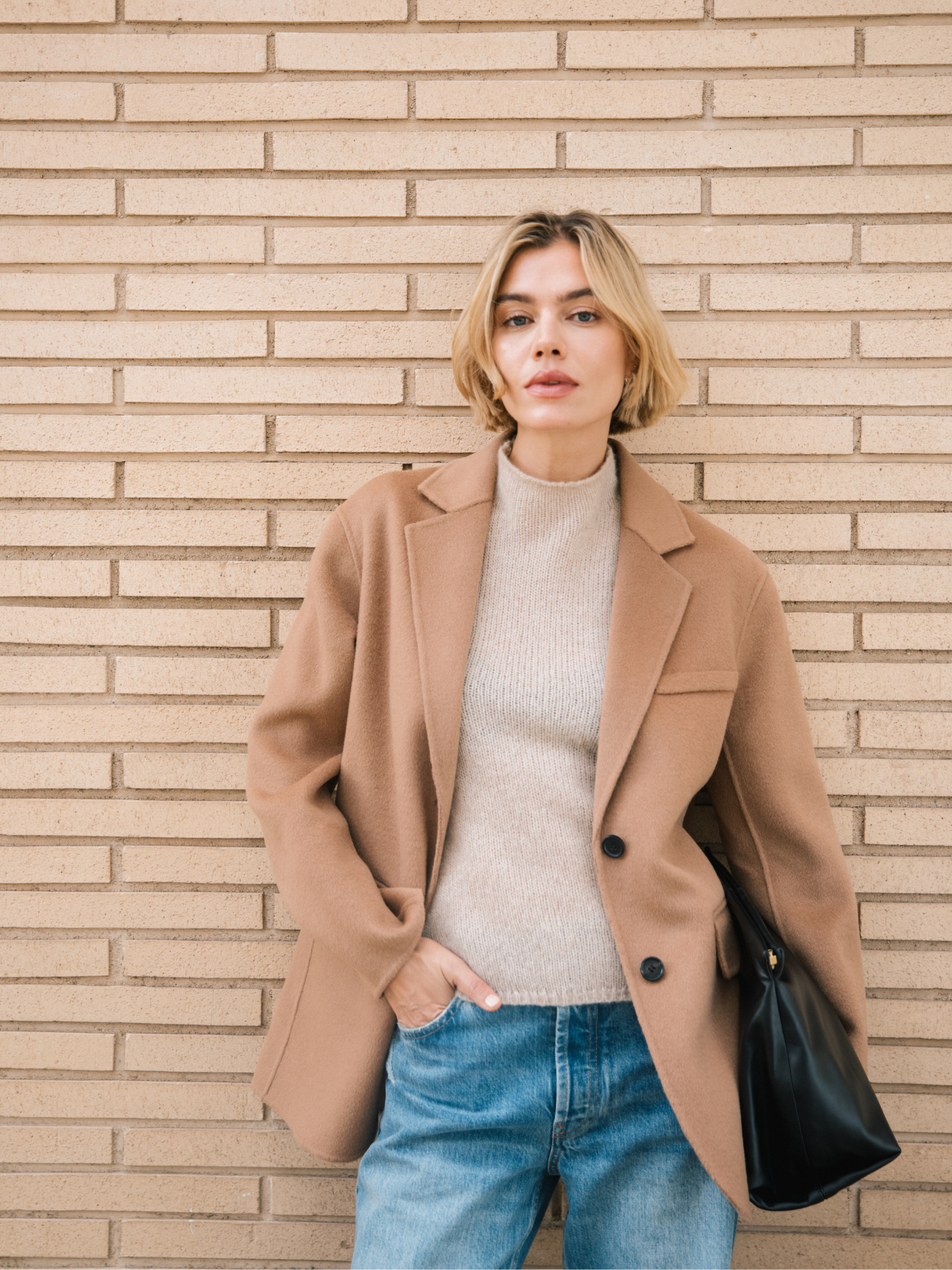 W.Cashmere Camellia Wool Blazer