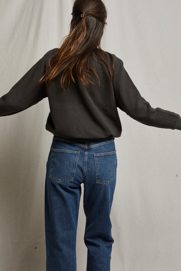 PerfectWhiteTee Ziggy Reverse Shrunken Crew Sweatshirt