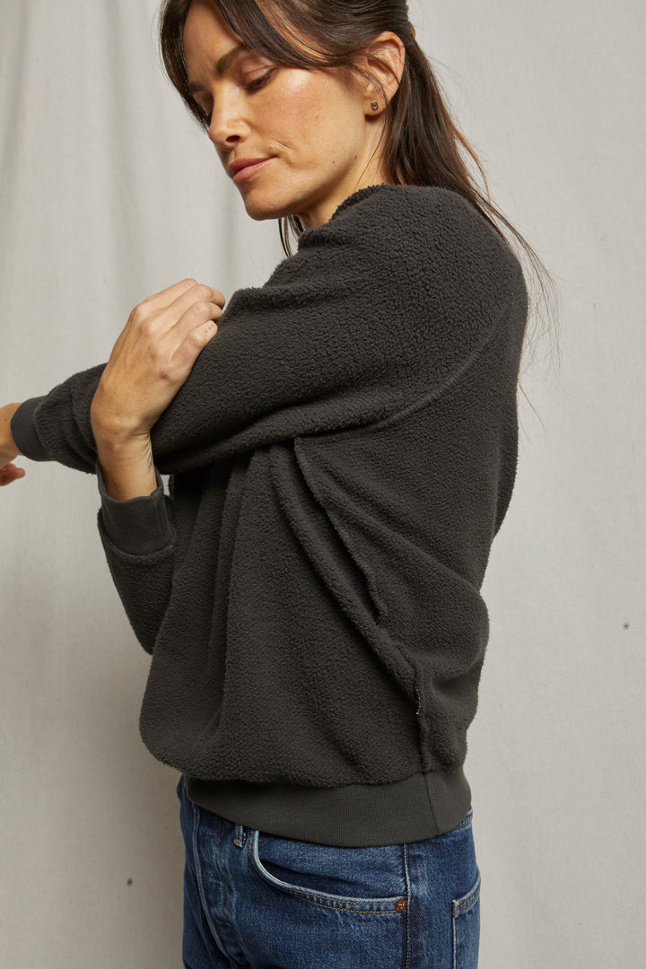 PerfectWhiteTee Ziggy Reverse Shrunken Crew Sweatshirt
