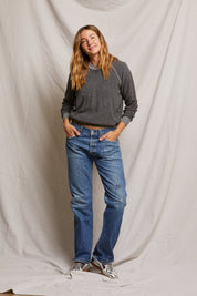 PerfectWhiteTee Ziggy Reverse Shrunken Crew Sweatshirt