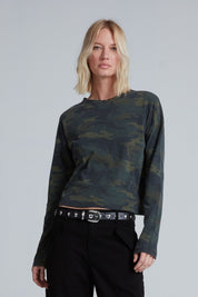 ASKKNY Cropped Long Sleeve in Camo
