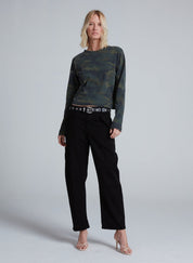 ASKKNY Cropped Long Sleeve in Camo
