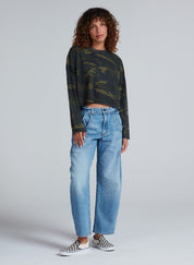 ASKKNY Cropped Long Sleeve in Camo