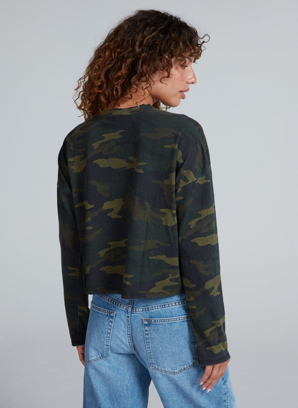 ASKKNY Cropped Long Sleeve in Camo