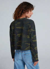 ASKKNY Cropped Long Sleeve in Camo