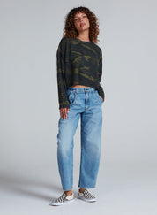ASKKNY Cropped Long Sleeve in Camo