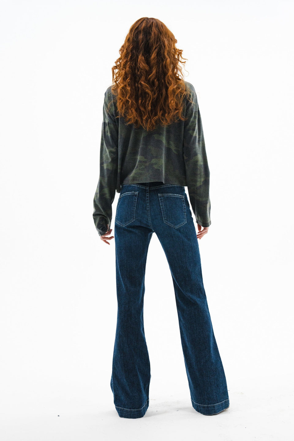 ASKKNY Cropped Long Sleeve in Camo