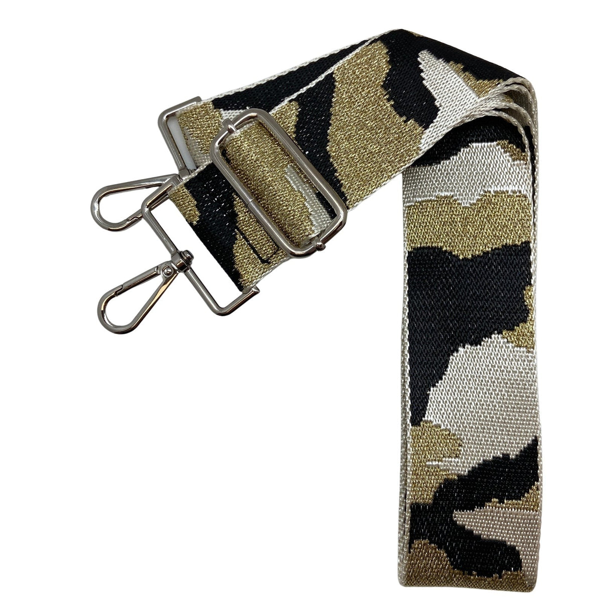 Adjustable Bag Strap in Metallic Camo