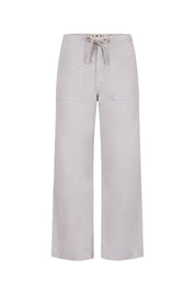 AMO Easy Drawstring Slouch Crop in Grey Quartz