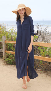 Felicite Gauze Boyfriend Maxi Dress