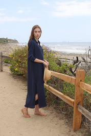 Felicite Gauze Boyfriend Maxi Dress