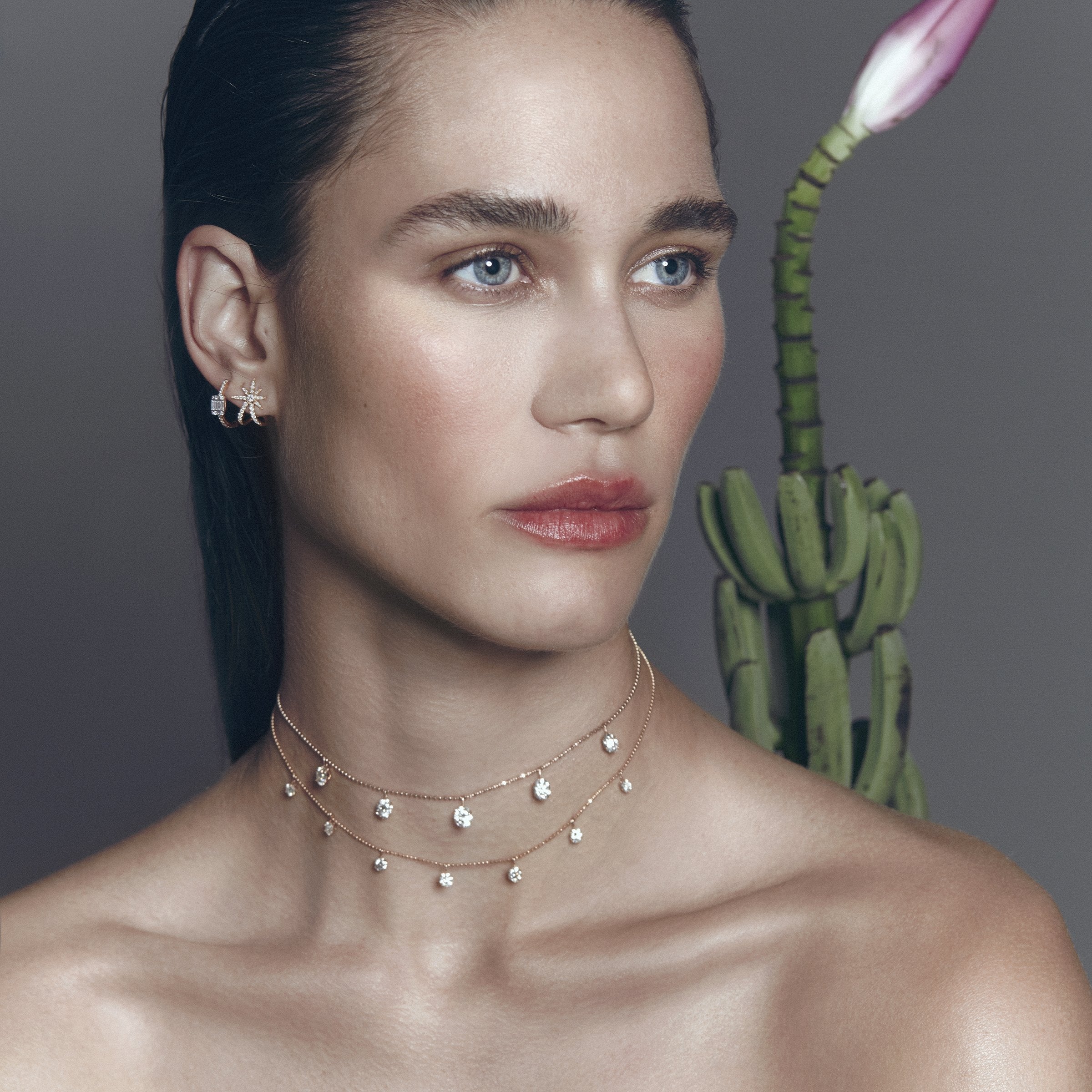 Graziela Large Floating Diamond Necklace