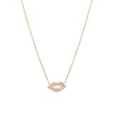 S. Row Designs 14k Gold and Diamond Lips