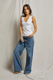 PerfectWhiteTee Jordan U-Neck Ribbed Tank