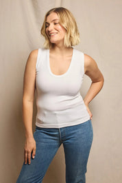 PerfectWhiteTee Jordan U-Neck Ribbed Tank