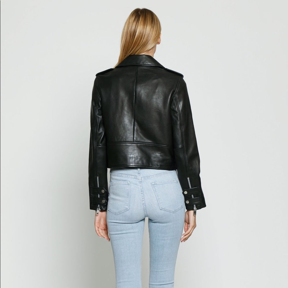 Walter Baker Leather Terrie Moto Jacket
