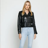 Walter Baker Leather Terrie Moto Jacket