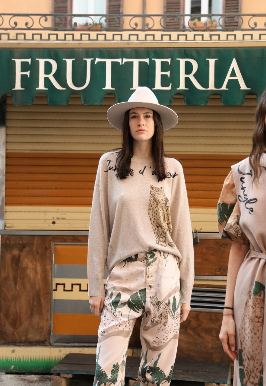 Las Surenas Jungle D' Amour Wool Sweater