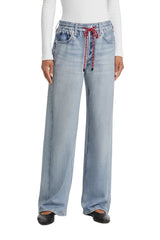 Rag & Bone Miramar Terry Drawcord Wide Leg in Brighton