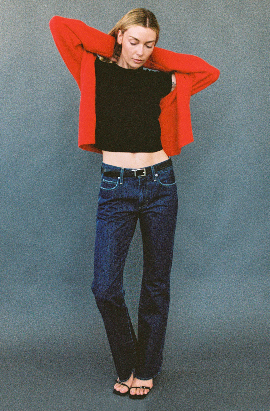 AMO Marcenia Low Boot Cut Jean in Splendor
