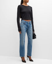 Moussy Vintage Cheval Straight Low Rise Jean