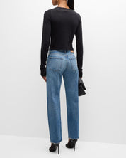 Moussy Vintage Cheval Straight Low Rise Jean
