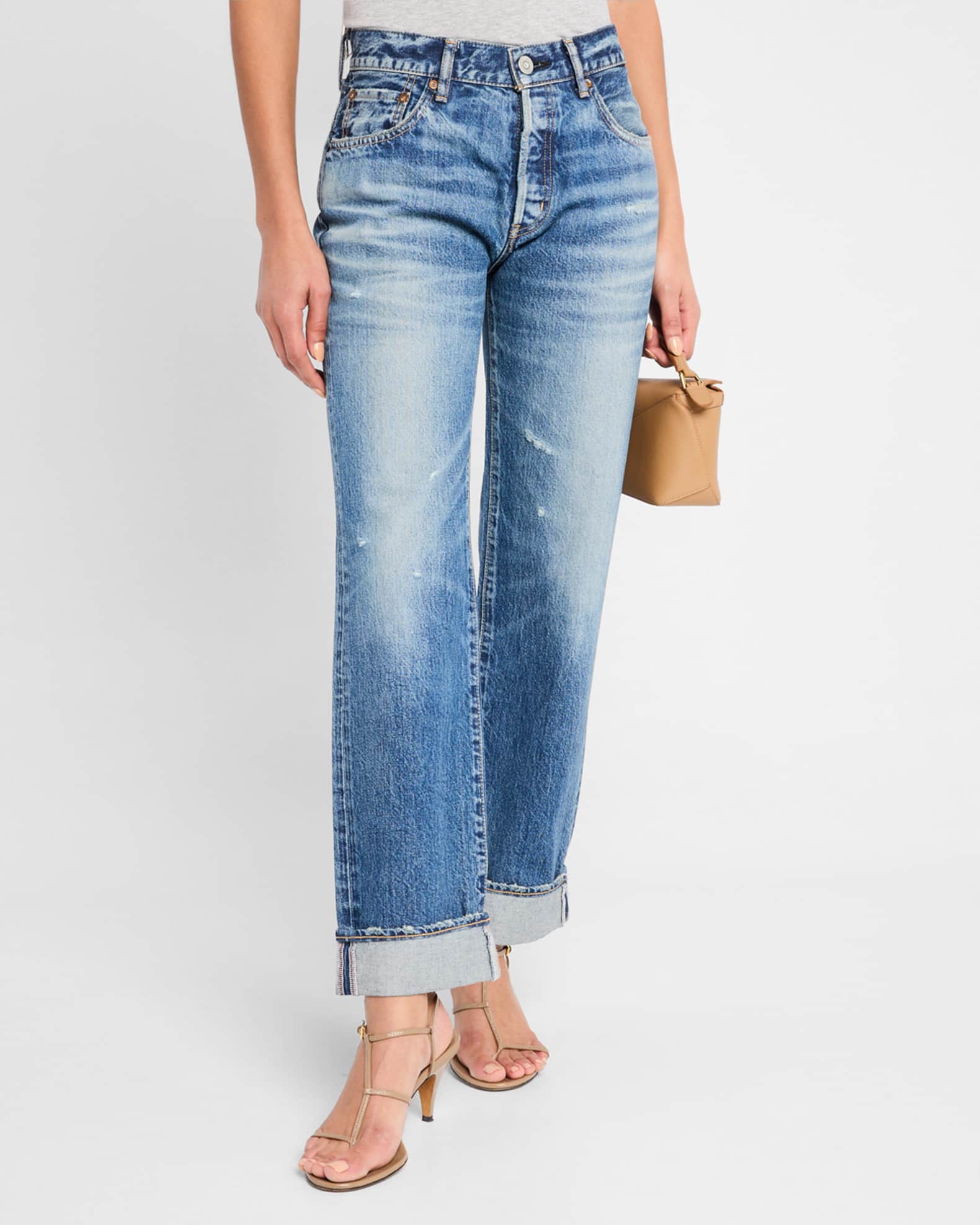 Moussy Vintage Aquebogue Straight Cuffed Jean